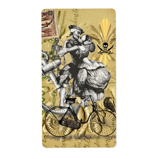 Vintage steampunk pirat fraktsedel (Framsidan)