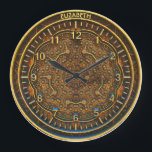 Vintage Steampunk Retro Rusty Art Deco Clock Stor Klocka<br><div class="desc">Vintage Steampunk Retro Rusty Art Deco Clock i alla skuggor av brunt,  rosa,  orange och guld. Du kan anpassa det med ditt namn eller lämna det tomt</div>