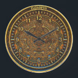Vintage Steampunk Retro Rusty Art Deco Clock Stor Klocka<br><div class="desc">Vintage Steampunk Retro Rusty Art Deco Clock i alla skuggor av brunt,  rosa,  orange och guld. Du kan anpassa det med ditt namn eller lämna det tomt</div>
