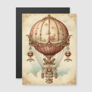 Vintage Steampunk Rosa Luftballong