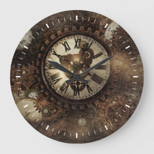 Vintage Steampunk Stor Klocka