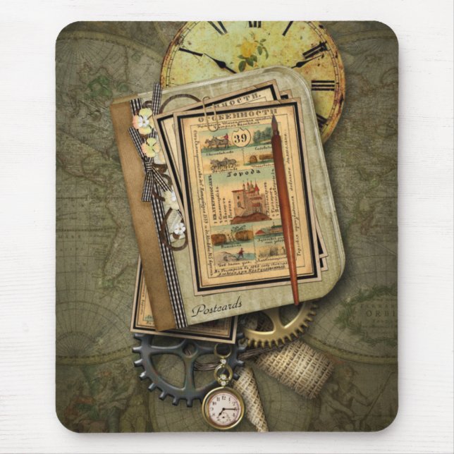 Vintage Steampunk Travel Musmatta (Framsidan)