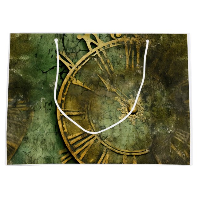 Vintage Steampunk Urverk Smaragd (Framsidan)