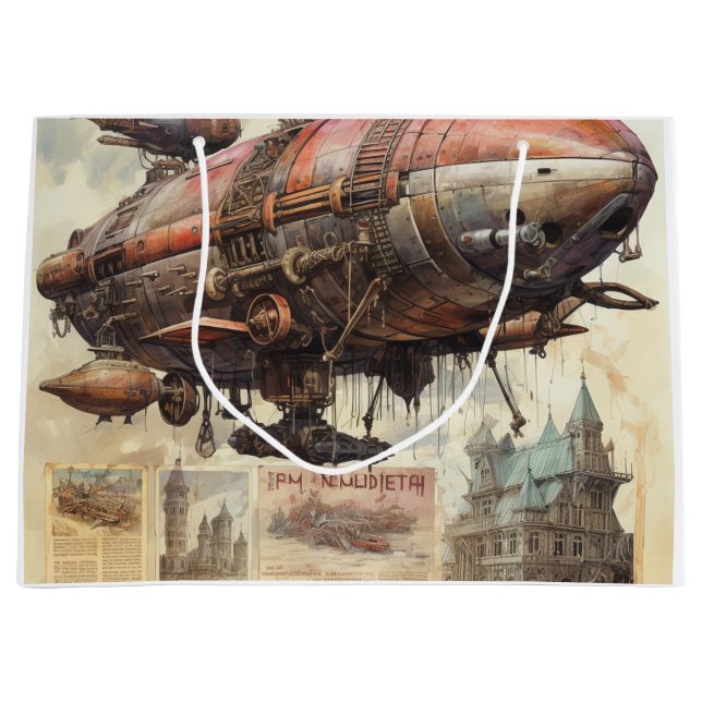 Vintage Steampunk Zeppelin (8) (Framsidan)