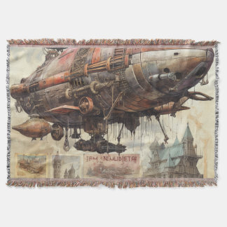 Vintage Steampunk Zeppelin (9) Filt