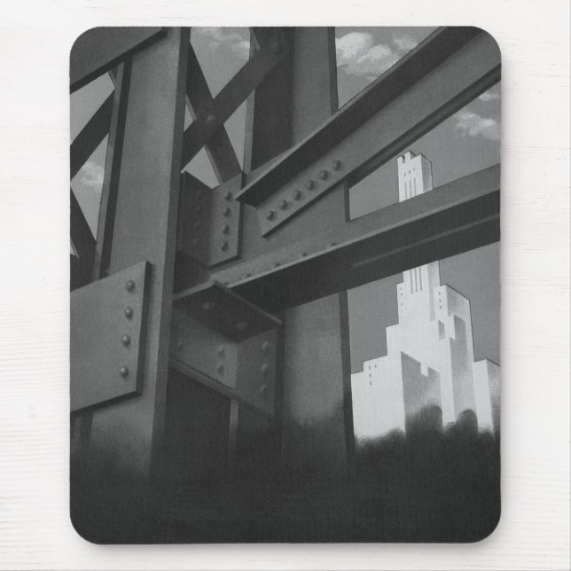 Vintage Steel Construction Skyscraper Architecture Musmatta (Framsidan)