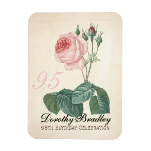 Vintage steg 95th födelsedagfirande - magnet