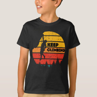 Vintage Sten klätteruppgång Retro Climate Silhouet T Shirt