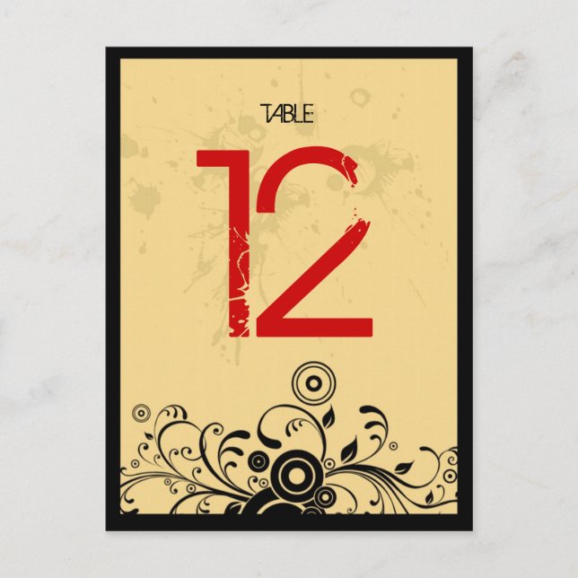 Vintage Sten & Roll Music Thmet Bröllop Vykort (Framsida)