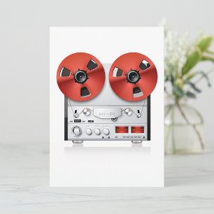 Vintage Stereo-inbjudningar Inbjudningar