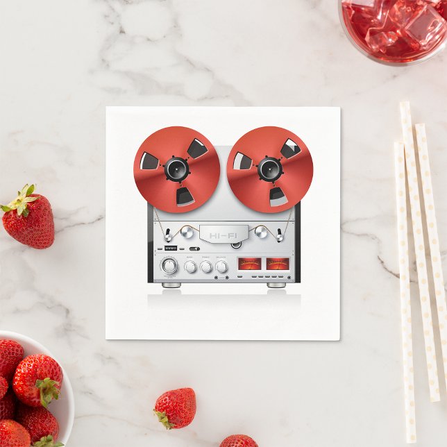 Vintage Stereo Pappra blöjor Pappersservett (Skapare uppladdad)