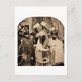 Vintage Stereoview - julleverans Helg Vykort