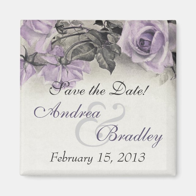 Vintage Sterling silver Lila Ro Bröllop Magnet (Framsidan)