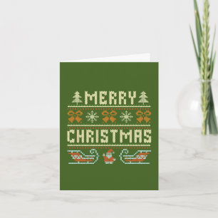 Vintage Sticka God jul-kort för Stil Kort