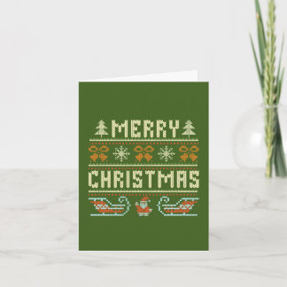 Vintage Sticka God jul-kort för Stil Kort