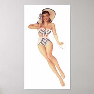 Vintage-stift upp poster