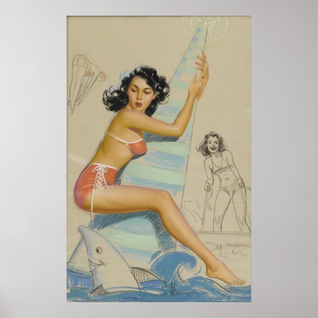 Vintage-stift upp poster (Framsidan)