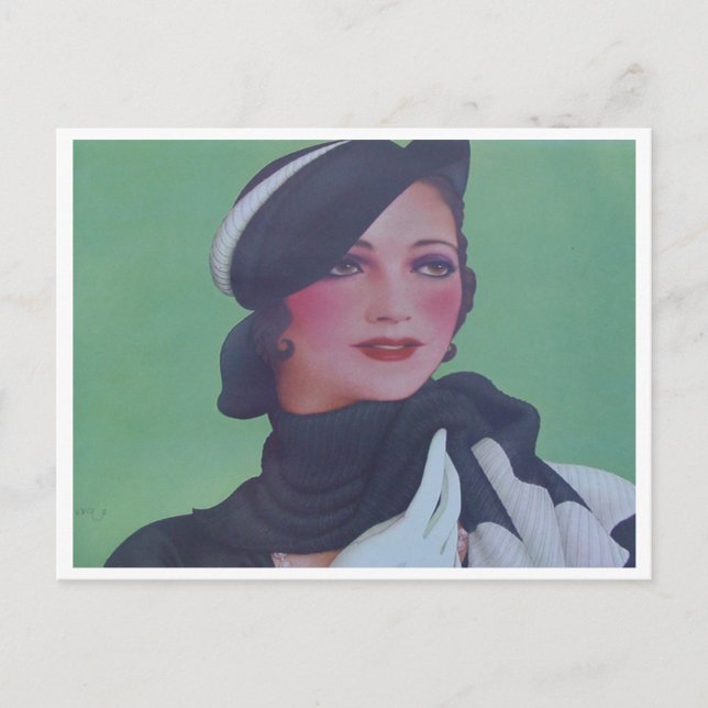 Vintage Stil 1932 Vykort (Framsida)