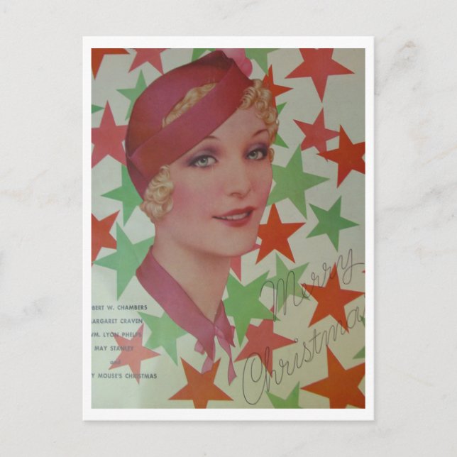 Vintage Stil 1932 Vykort (Framsida)