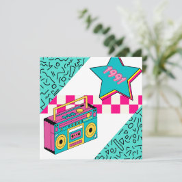 Vintage Stil 1991 Stereo Tack Kort