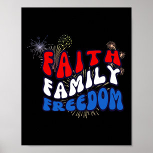 Vintage Stil 4 juli USA:s Independence day Pat Poster