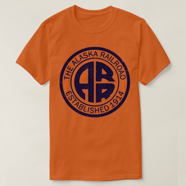 Vintage Stil Alaska Railroad T Shirt (Design framsida)