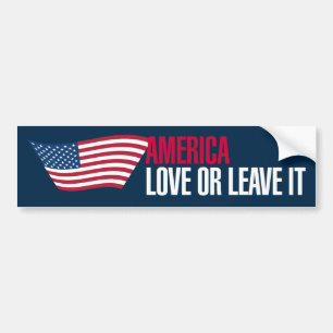 Vintage-Stil Amerika kärlek eller lämnabildekal Bildekal
