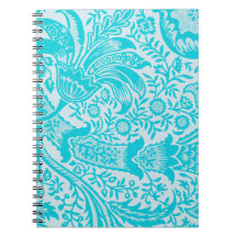Vintage Stil Aqua Turquise Spiral bärbar dator