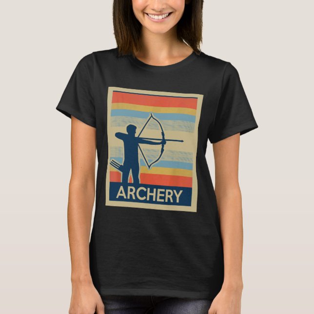 Vintage Stil Archery T Shirt (Framsida)