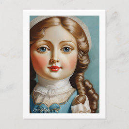 Vintage Stil Art Doll Vykort