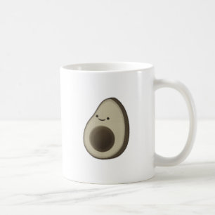 Vintage Stil Avocado Teckning Kaffemugg