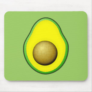 Vintage Stil Avocado Teckning Musmatta