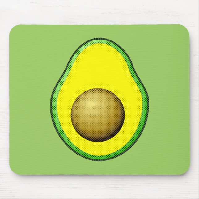Vintage Stil Avocado Teckning Musmatta (Framsidan)
