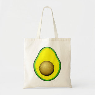Vintage Stil Avocado Teckning Tygkasse