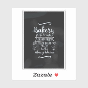 Vintage stil Bakery Chalkboard poster Klistermärken