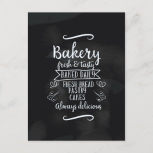 Vintage stil Bakery Chalkboard poster Vykort