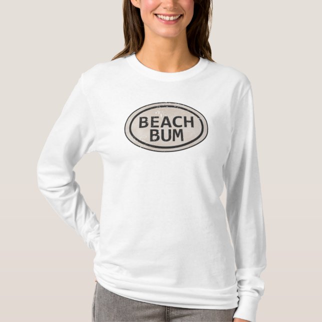 Vintage Stil Beach Bum Beach Märkre Shirt Tee (Framsida)