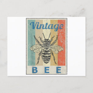 Vintage Stil Bee Queen Biodling Bebiodling Vykort