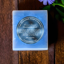 Vintage stil blå folie tvål kosmetika 