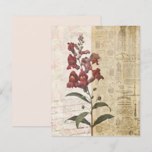 Vintage Stil Blommigt Collage Scrapbook Papper