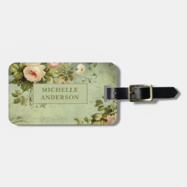 Vintage stil blomrosor  bagagebricka