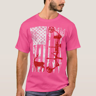 Vintage Stil Bow and Arrow Hunting Hjort American T Shirt