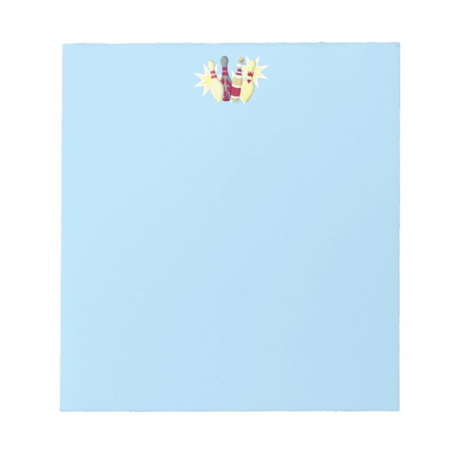 Vintage-stil Bowling Anteckningsblock (Framsida)