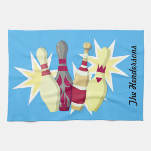 Vintage-stil Bowling Kökshandduk