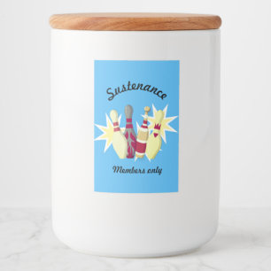 Vintage-stil Bowling Mat Etikett