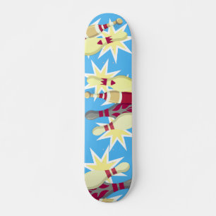 Vintage-stil Bowling Mini Skateboard Bräda 18,5 Cm
