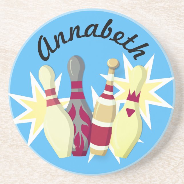 Vintage-stil Bowling Underlägg (Framsidan)