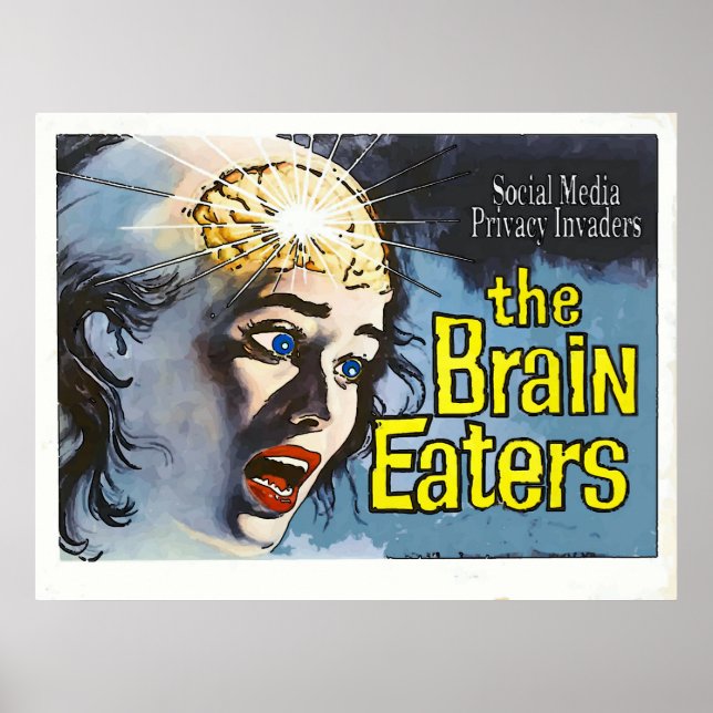 Vintage Stil, Brain Eater, Fake Cinema Poster (Framsidan)