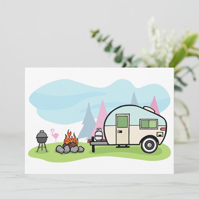 Vintage Stil Camper-inbjudningar Inbjudningar (Skapare uppladdad)