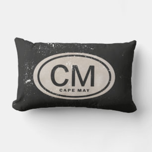 Vintage Stil Cape May NJ Beach Märkre Pillow Lumbarkudde